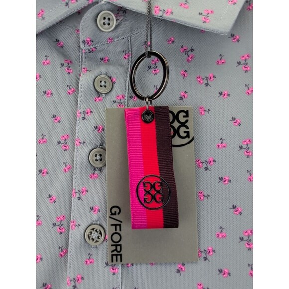 G/Fore G4 Cherry Blossom Golf Polo Shirt G4MF20K47 Mens XL NWT$120 - Picture 4 of 13